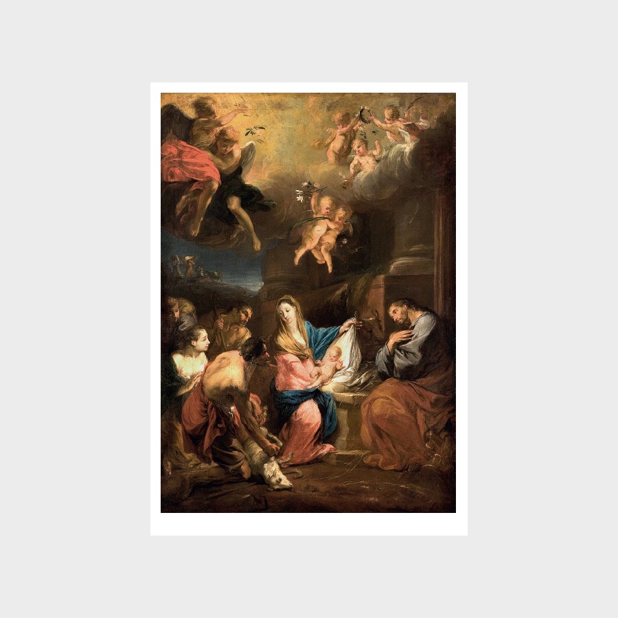 Pocztówka – Michael Lucas Leopold Willmann, Pokłon pasterzy