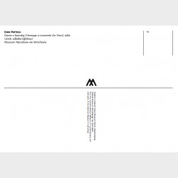 Pocztówka – Ewa Partum, Dama z łasiczką (Homage a Leonardo Da Vinci)