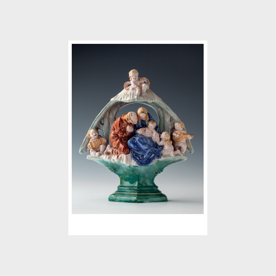 Pocztówka – Grupa figuralna Szopka betlejemska, Ostdeutsche Werkstätten (?)