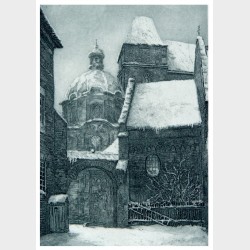 Pocztówka – Helma Fischer-Oels (autorka płyty graficznej), Brama Kluszczana