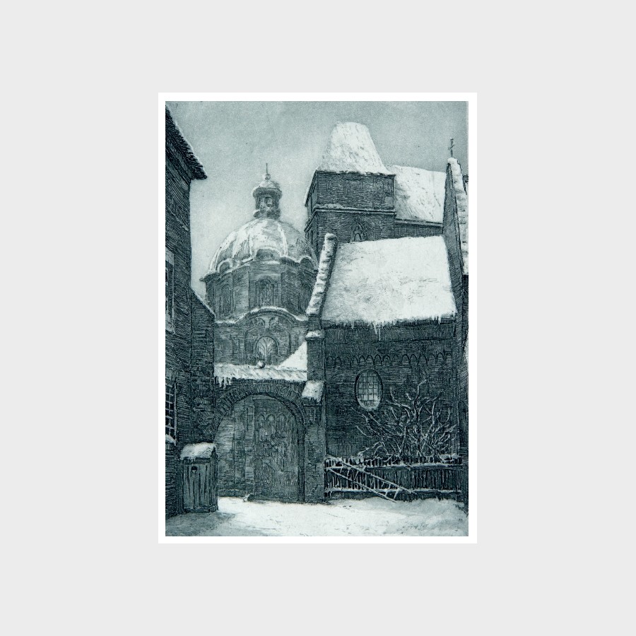 Pocztówka – Helma Fischer-Oels (autorka płyty graficznej), Brama Kluszczana