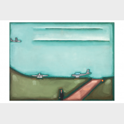 Pocztówka – Jerzy Nowosielski, Lotnisko małe