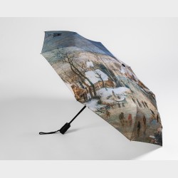 Parasolka – Pieter Brueghel młodszy, Pejzaż zimowy z łyżwiarzami i pułapką na ptaki