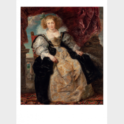 Pocztówka – Nieokreślony malarz wg Petera Paula Rubensa, PORTRET HELENE FOURMENT, ŻONY MALARZA, pocz. XX w. (?)