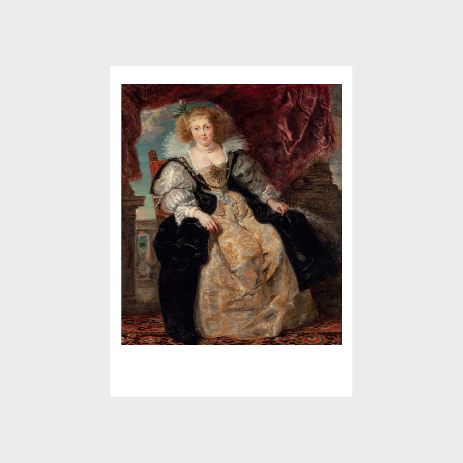 Pocztówka – Nieokreślony malarz wg Petera Paula Rubensa, PORTRET HELENE FOURMENT, ŻONY MALARZA, pocz. XX w. (?)