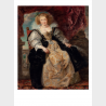 Pocztówka – Nieokreślony malarz wg Petera Paula Rubensa, PORTRET HELENE FOURMENT, ŻONY MALARZA, pocz. XX w. (?)