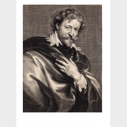 Pocztówka – Paul Pontius wg Antona van Dycka, PETER PAUL RUBENS